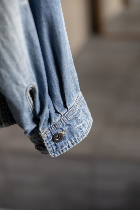 【THE JEAN PIERRE】"Grunge Denim Shirt"